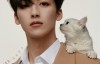 【美天棋牌】何洛洛与猫咪合拍封面 斯文酷感狙击镜头