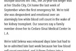【美天棋牌】Selena赛琳娜被曝精神崩溃住院治疗