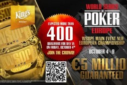 【EV扑克】WSOPE定档九月，包含15场金手链赛事，主赛保底500万欧元！【EV扑克官网】