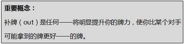 德州美天炸金花将补牌转化为百分比胜率