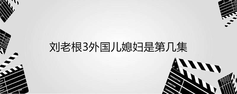 刘老根3外国儿媳妇是第几集