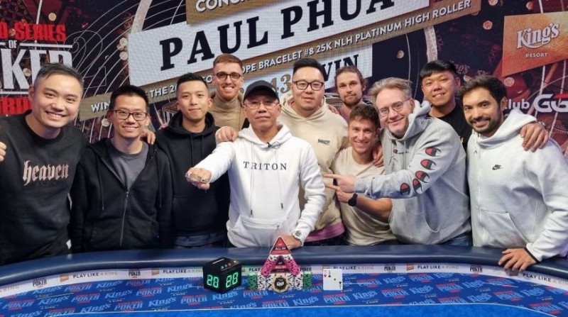 【EV扑克】击败“众神”！富商Paul Phua夺得首条WSOP金手链！