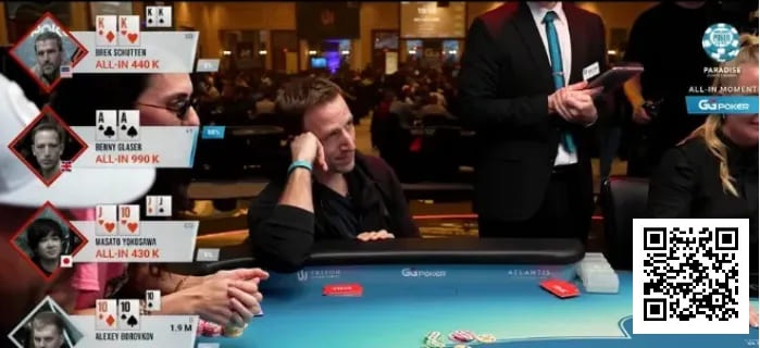 【EV扑克】四家全下！AA、KK、TT、同花，谁是最后赢家？【EV扑克官网】