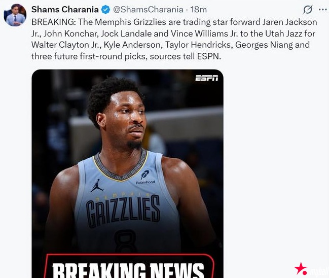 大发体育-灰熊爵士涉及8人大交易，大发助力你的致富之路！【EV扑克官网】