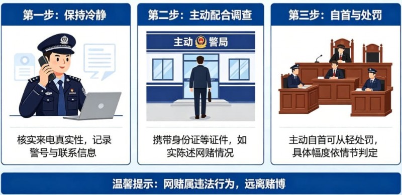 网赌被警察打电话要求配合调查怎么办？自首能否从轻处罚全面解析【EV扑克官网】