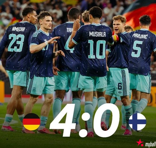 迈博体育 热身赛：德国4-0大胜芬兰，翁达夫2射1传独造3球后伤退【EV扑克官网】