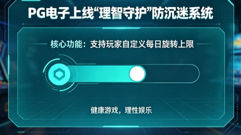 防沉迷功能:PG电子上线“理智守护”系统,支持玩家自定义每日旋转上限。【EV扑克官网】 防沉迷功能:PG电子上线“理智守护”系统,支持玩家自定义每日旋转上限。【EV扑克官网】
